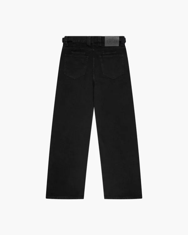MIDNIGHT BLACK DENIM - Pantalons & Jorts - streetwear Avenue Wear