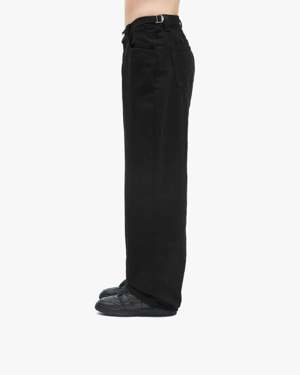 MIDNIGHT BLACK DENIM - Pantalons & Jorts - streetwear Avenue Wear
