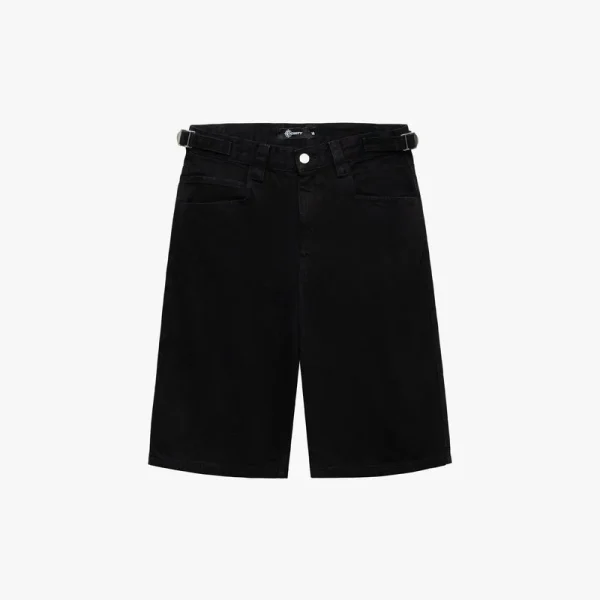 Midnight black denim jorts - Avenue Wear