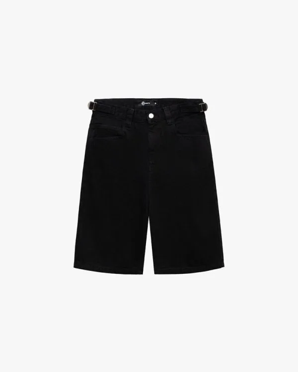 Midnight black denim jorts - Avenue Wear