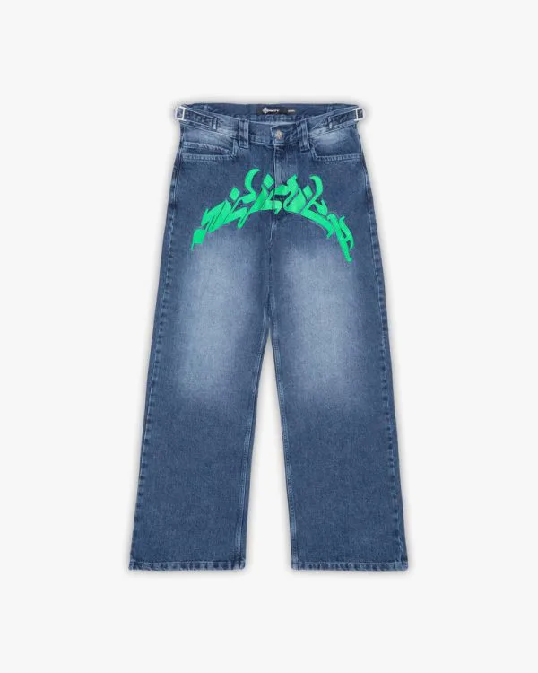 Mirage denim dark blue green - Avenue Wear