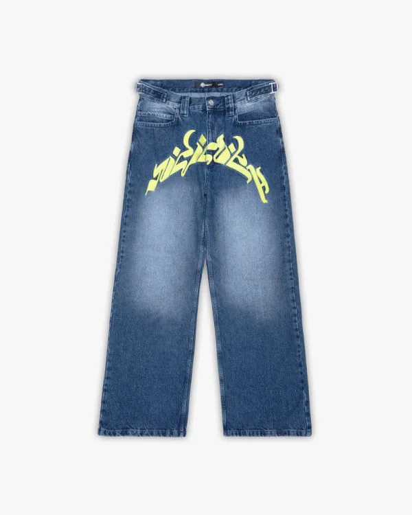 Mirage denim dark blue yellow - Avenue Wear