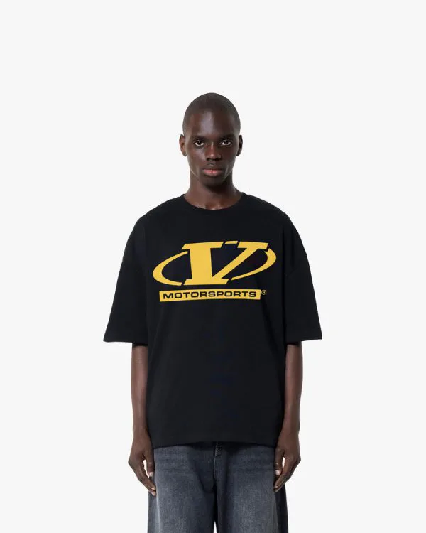MOTORSPORTS TEE BLACK - T-Shirts - streetwear Avenue Wear
