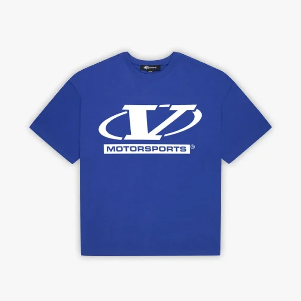 Motorsports tee blue - Avenue Wear
