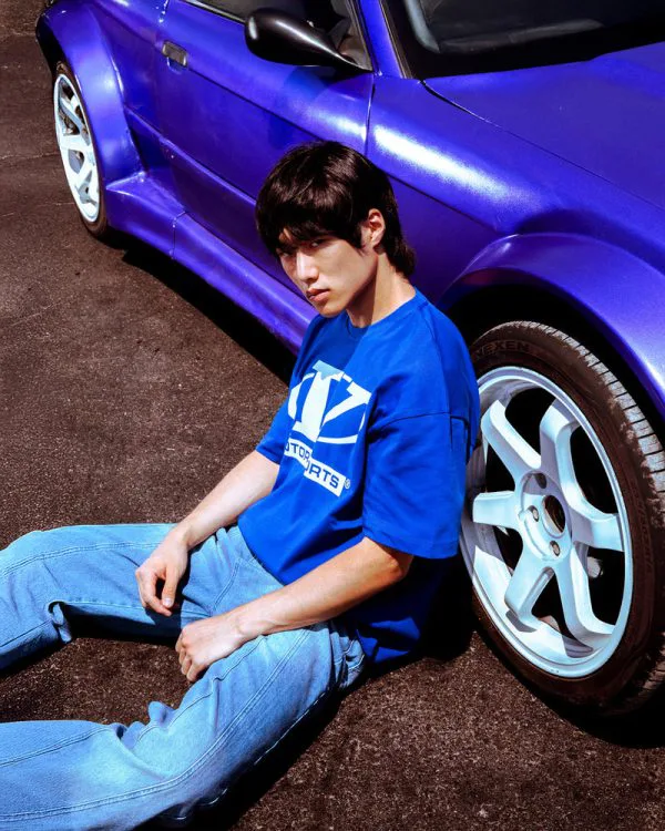 MOTORSPORTS TEE BLUE - T-Shirts - streetwear Avenue Wear