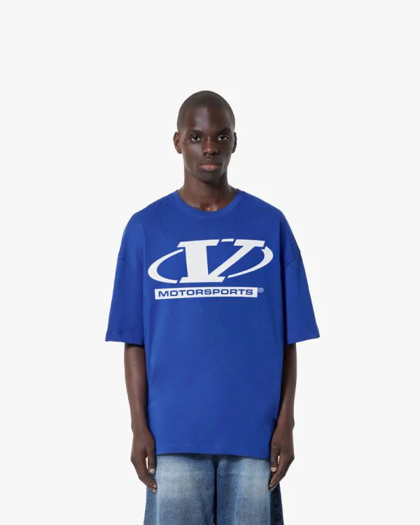 MOTORSPORTS TEE BLUE - T-Shirts - streetwear Avenue Wear
