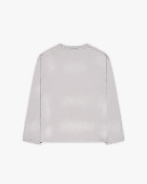 MOUNTAIN LONGSLEEVE GREY - T-Shirts - streetwear Avenue Wear