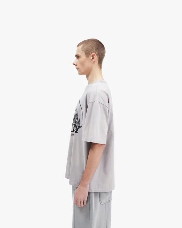 MOUNTAIN TEE GREY - T-Shirts - streetwear Avenue Wear