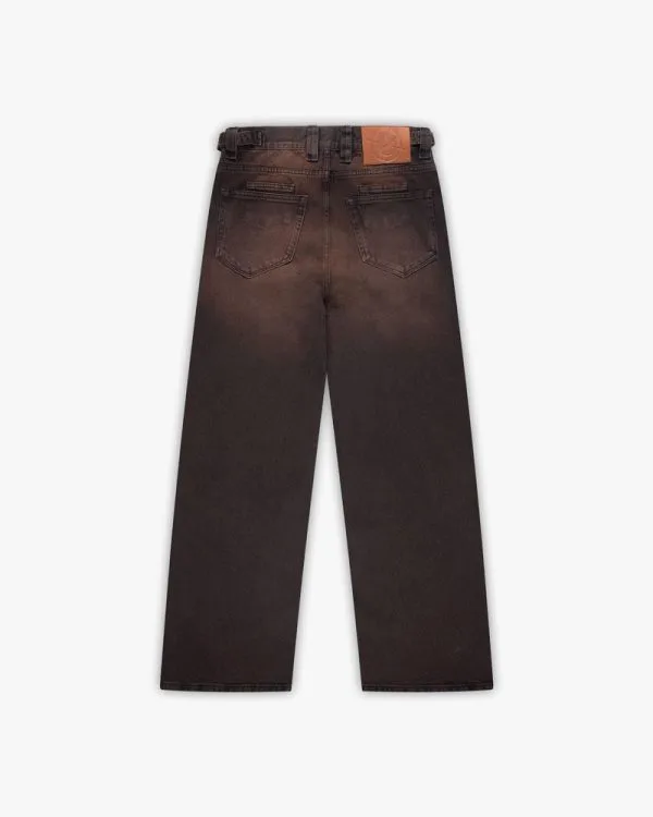 MUDD BROWN DENIM - Pantalons & Jorts - streetwear Avenue Wear