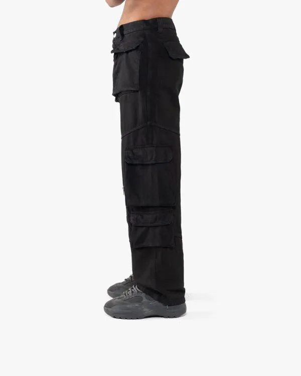 MULTIPOCKET CARGOPANTS BLACK - Pantalons & Jorts - streetwear Avenue Wear