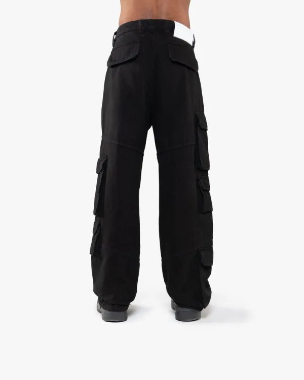 MULTIPOCKET CARGOPANTS BLACK - Pantalons & Jorts - streetwear Avenue Wear