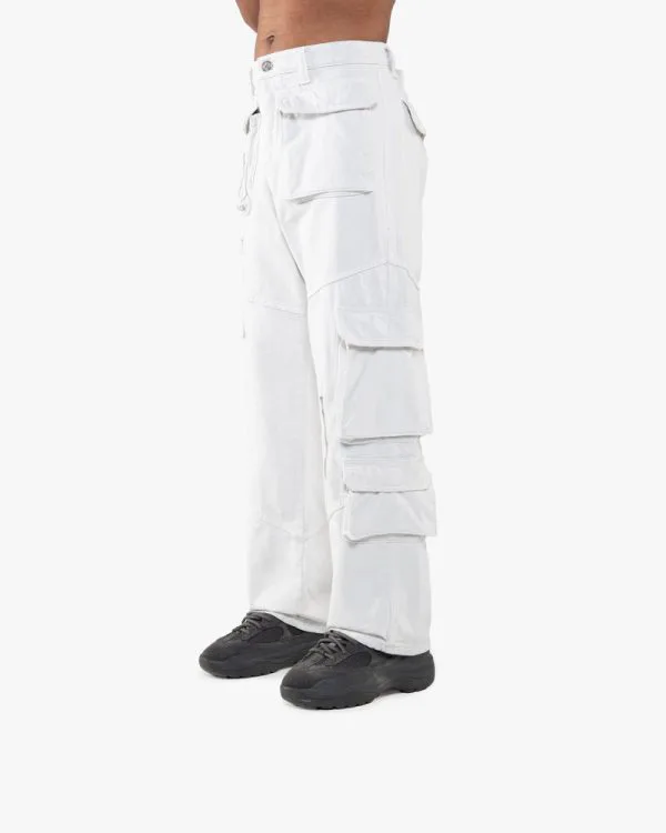 MULTIPOCKET CARGOPANTS LIGHT GREY - Pantalons & Jorts - streetwear Avenue Wear