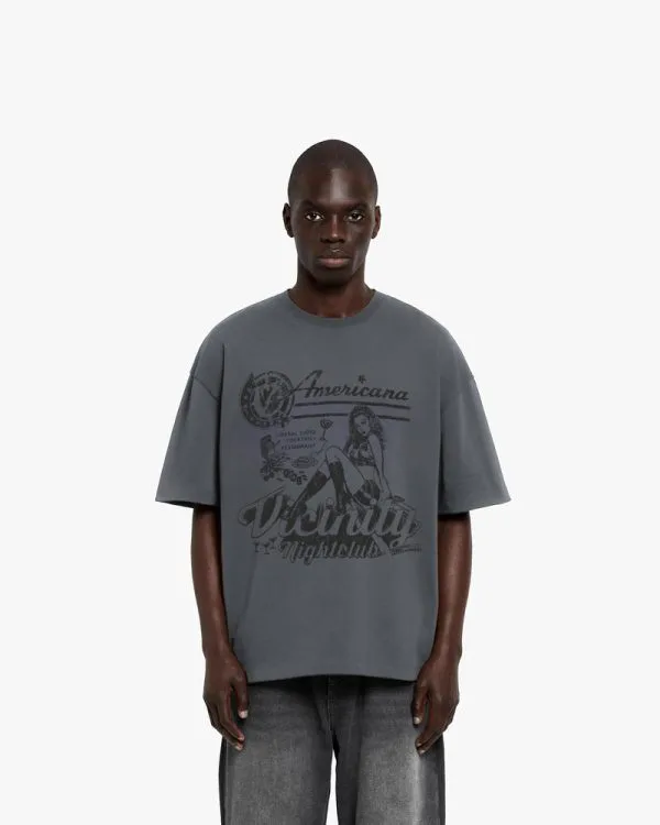 NIGHTCLUB TEE DARK GREY - T-Shirts - streetwear Avenue Wear