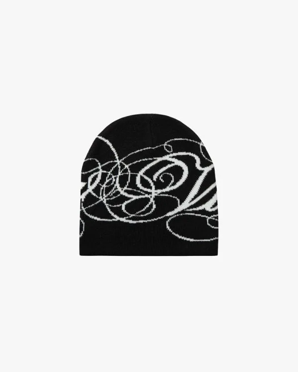 ORNAMENT BEANIE - BLACK - Accessoires - streetwear Avenue Wear
