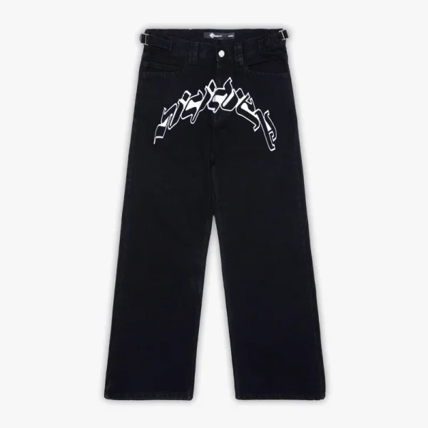 Outlined mirage denim black white - Avenue Wear