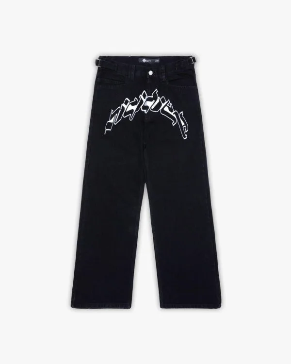 Outlined mirage denim black white - Avenue Wear