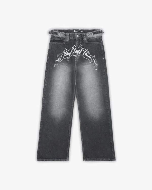 Outlined mirage denim grey white - Avenue Wear