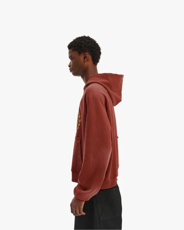 PASSPORT HOODIE WASHED RED - Sweats & Hoodies - streetwear Avenue Wear