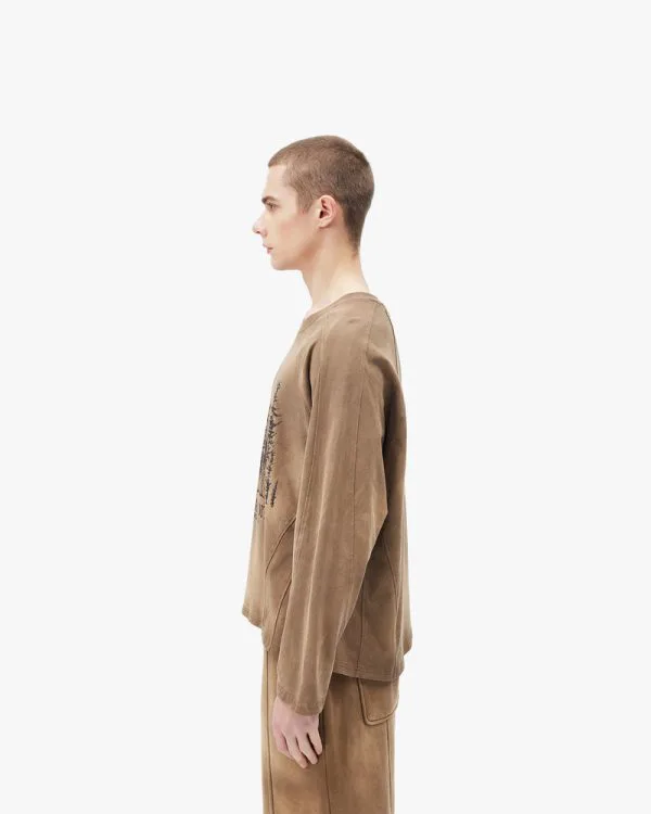 PINETREES LONGSLEEVE BEIGE - T-Shirts - streetwear Avenue Wear
