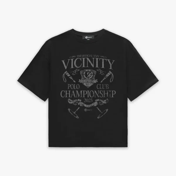 Polo club tee black - Avenue Wear