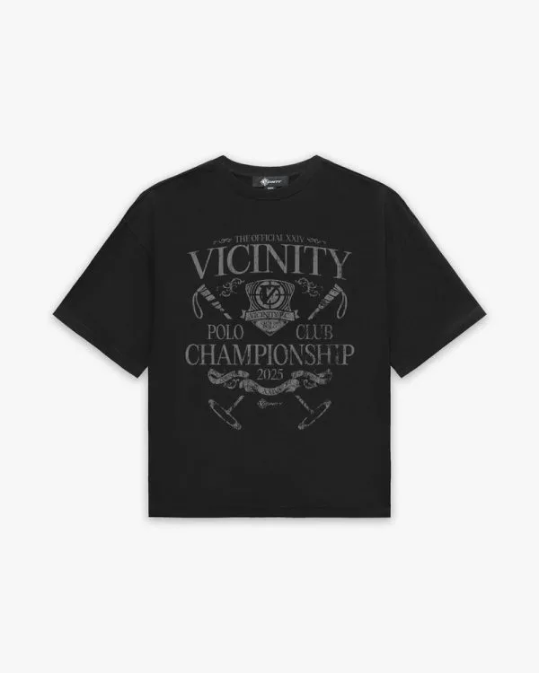 Polo club tee black - Avenue Wear