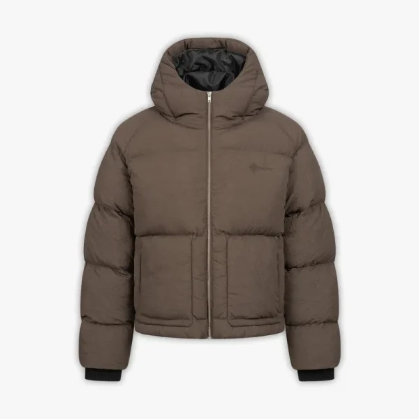 Puffer jacket brown - Avenue Wear