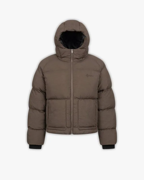 PUFFER JACKET BROWN - Vestes - streetwear Avenue Wear