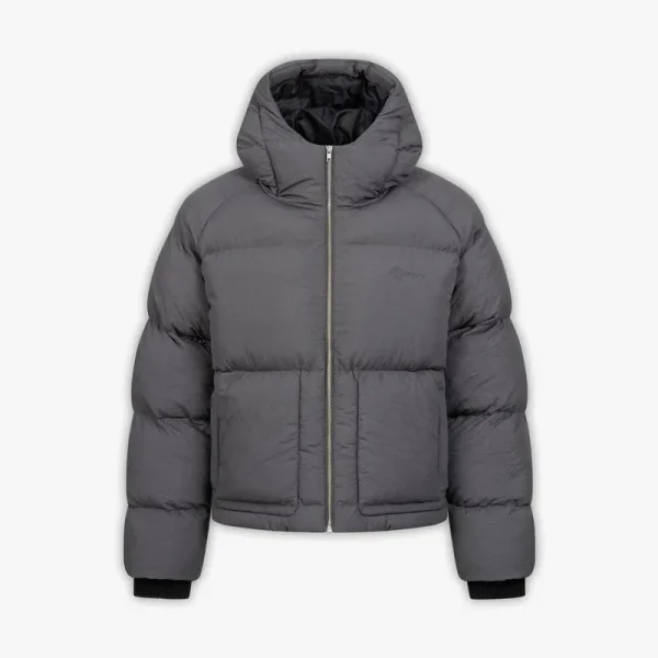 Puffer jacket dark grey - Avenue Wear