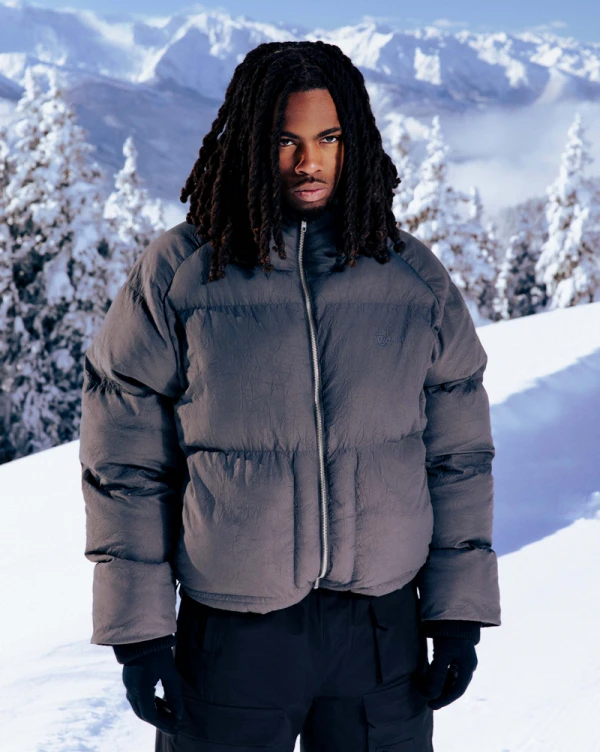 PUFFER JACKET DARK GREY - Vestes - streetwear Avenue Wear