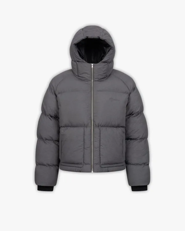 PUFFER JACKET DARK GREY - Vestes - streetwear Avenue Wear