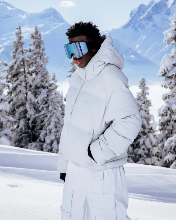 PUFFER JACKET LIGHT GREY - Vestes - streetwear Avenue Wear