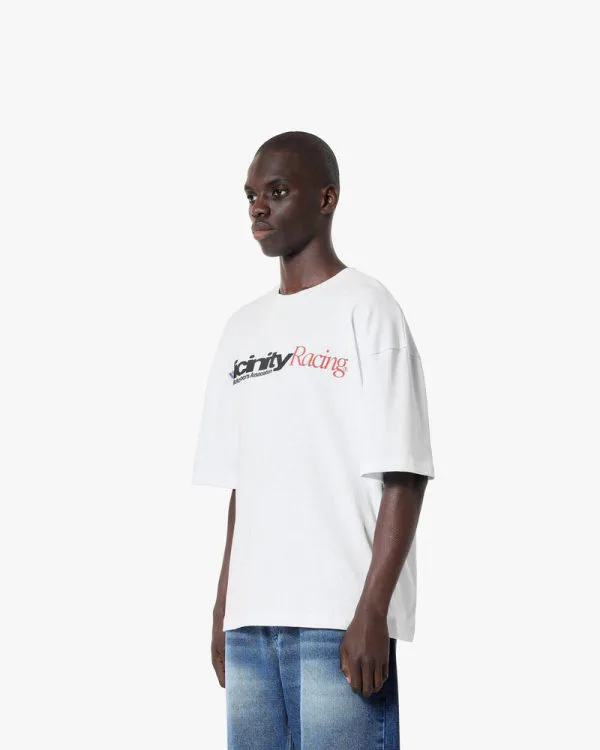 RACING TEE WHITE - T-Shirts - streetwear Avenue Wear