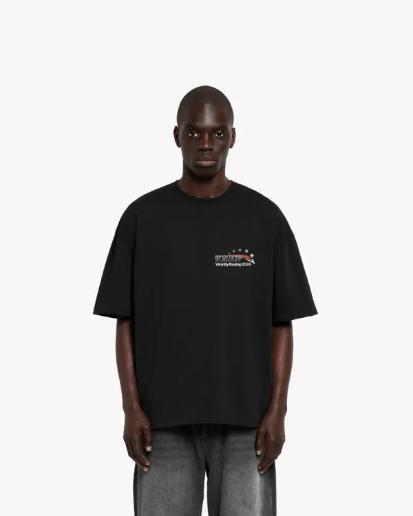 RACING WORLDCUP TEE BLACK - T-Shirts - streetwear Avenue Wear