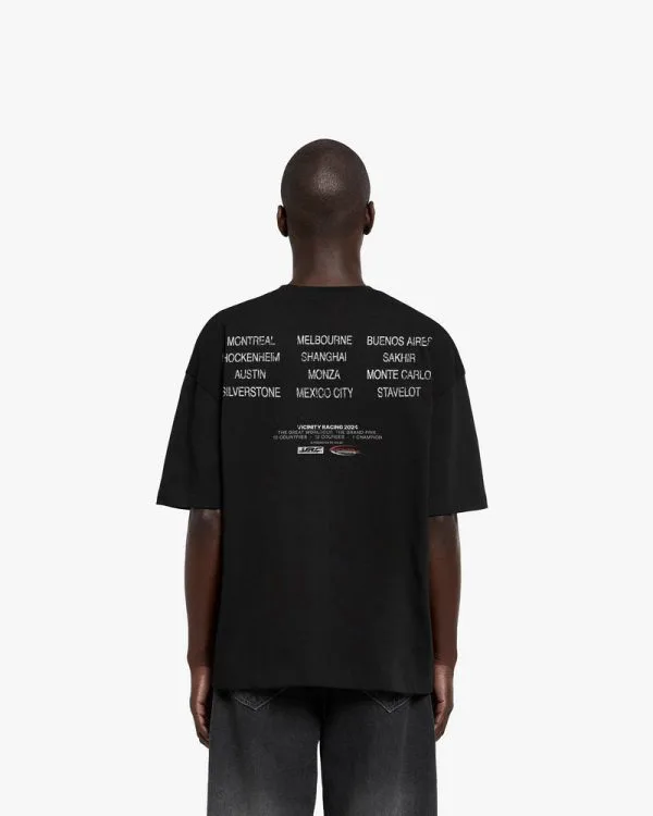 RACING WORLDCUP TEE BLACK - T-Shirts - streetwear Avenue Wear