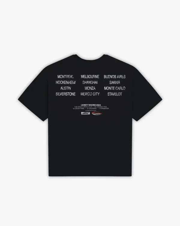 RACING WORLDCUP TEE BLACK - T-Shirts - streetwear Avenue Wear