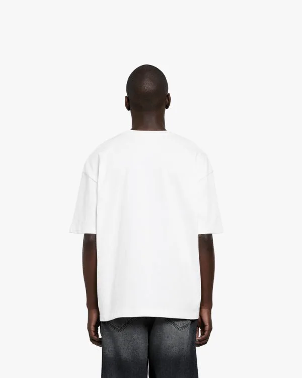 RISE ABOVE THE PEAKS TEE WHITE - T-Shirts - streetwear Avenue Wear