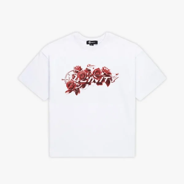 Rose logo tee white - Avenue Wear