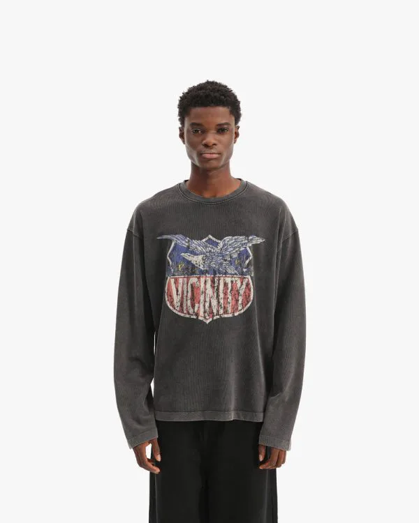 ROUTE LONGSLEEVE VINTAGE BLACK - Sweats & Hoodies - streetwear Avenue Wear