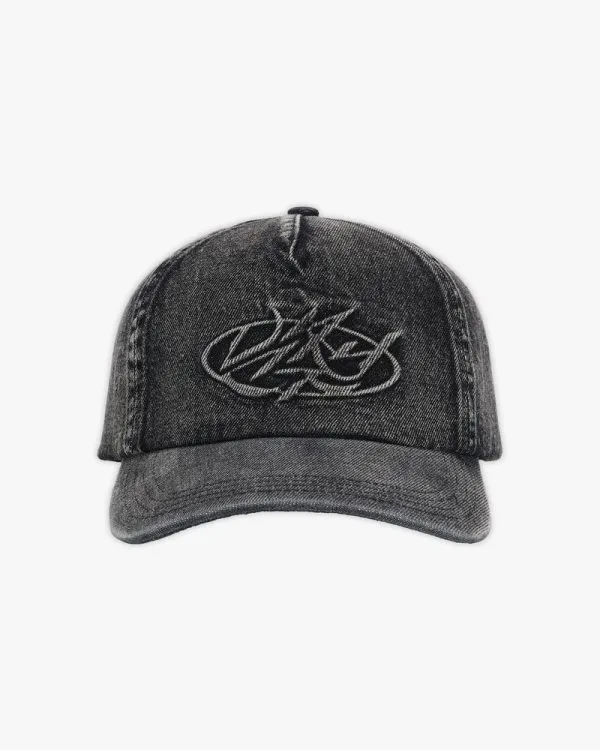 Script denim cap black - Avenue Wear