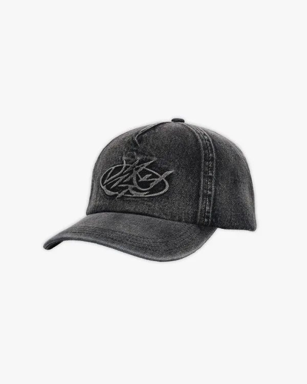 SCRIPT DENIM CAP BLACK - Pantalons & Jorts - streetwear Avenue Wear