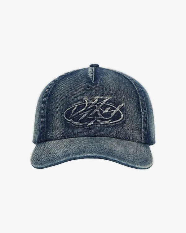 Script denim cap blue - Avenue Wear