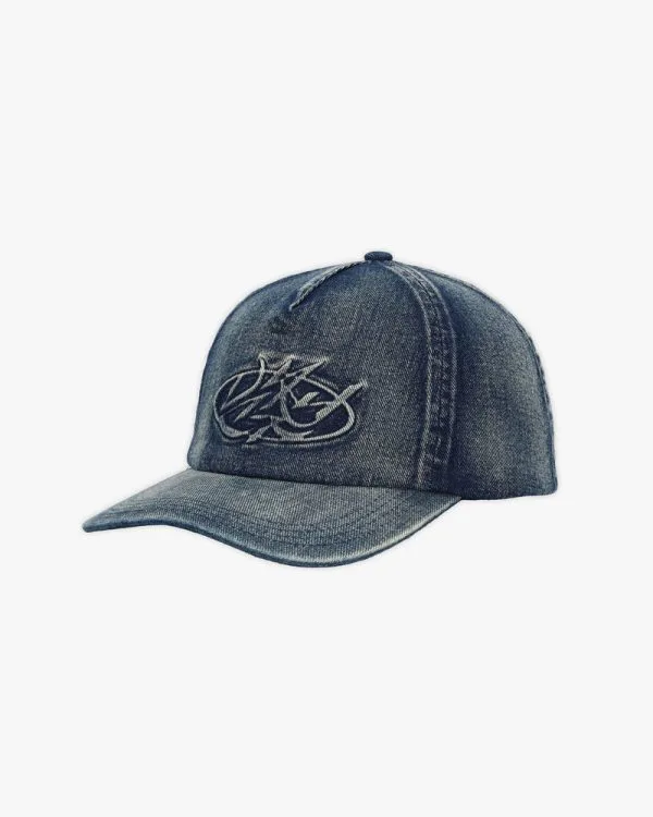 SCRIPT DENIM CAP BLUE - Pantalons & Jorts - streetwear Avenue Wear
