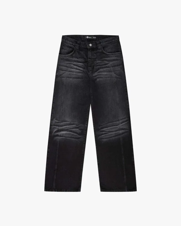 Script denim washed black - Avenue Wear