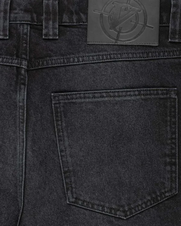 SCRIPT DENIM WASHED BLACK - Pantalons & Jorts - streetwear Avenue Wear