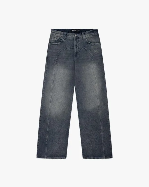Script denim washed blue - Avenue Wear