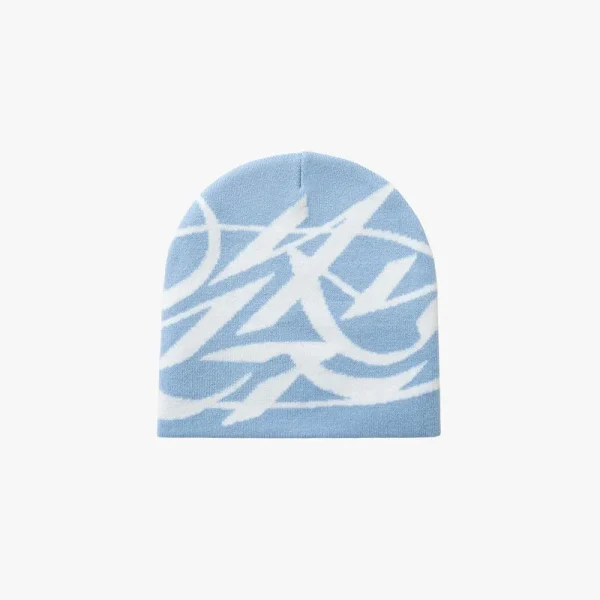 Script logo beanie blue - Avenue Wear