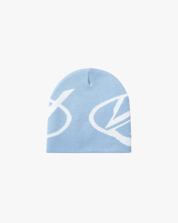 SCRIPT LOGO BEANIE - BLUE - Accessoires - streetwear Avenue Wear