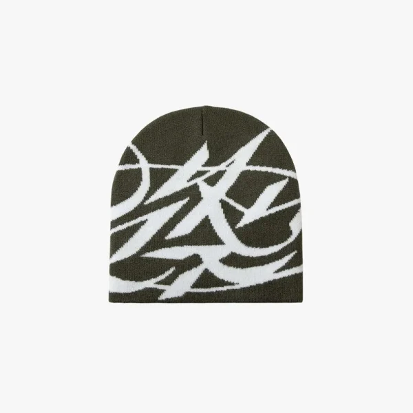 Script logo beanie green - Avenue Wear