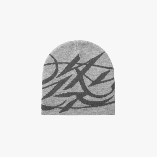 Script logo beanie grey - Avenue Wear