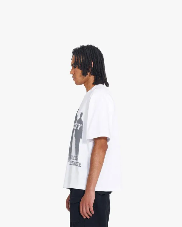 SHADOW TEE WHITE - T-Shirts - streetwear Avenue Wear
